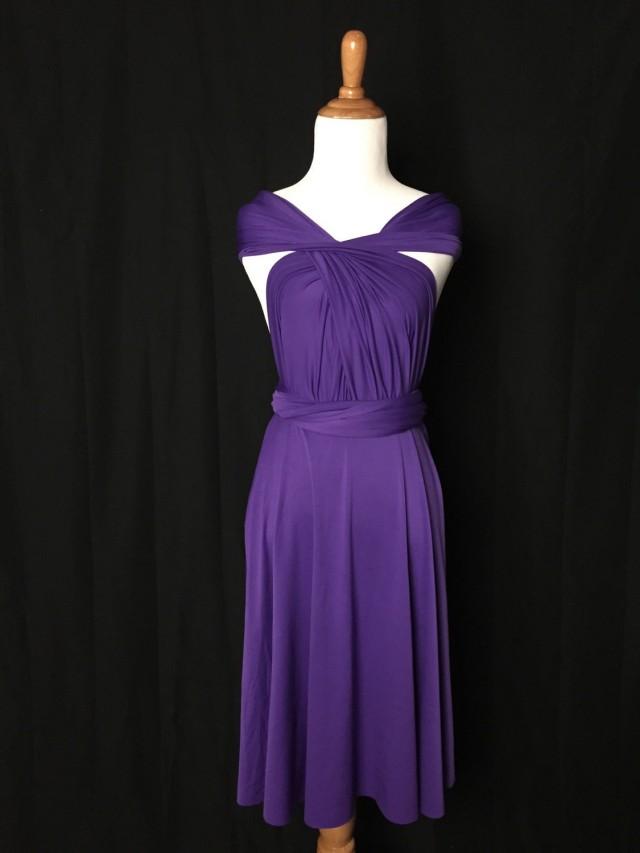 royal purple cocktail dress
