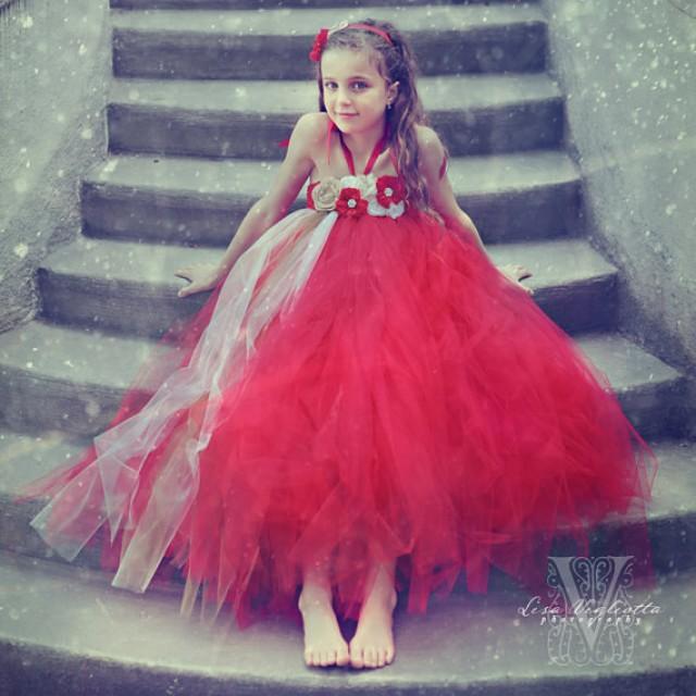 red and white tutu dress