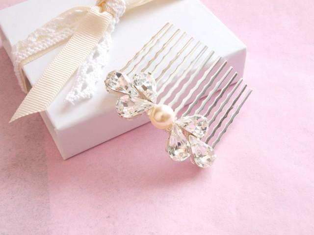 Rhinestone Bridal Comb Sparkly Wedding Hair Comb Swarovski Crystal