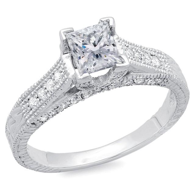 Princess Cut Diamond Engagement Ring 1 