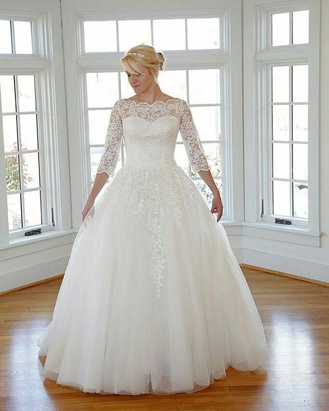 Belted Empire Waist Plus Size Wedding Dress W Soutage Lace Pearls 2598070 Weddbook