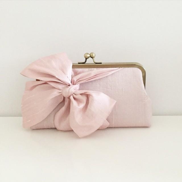 dusty rose clutch