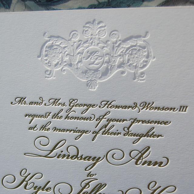 Letterpress Wedding Invitation, Wedding Invitation, Wedding Invitations