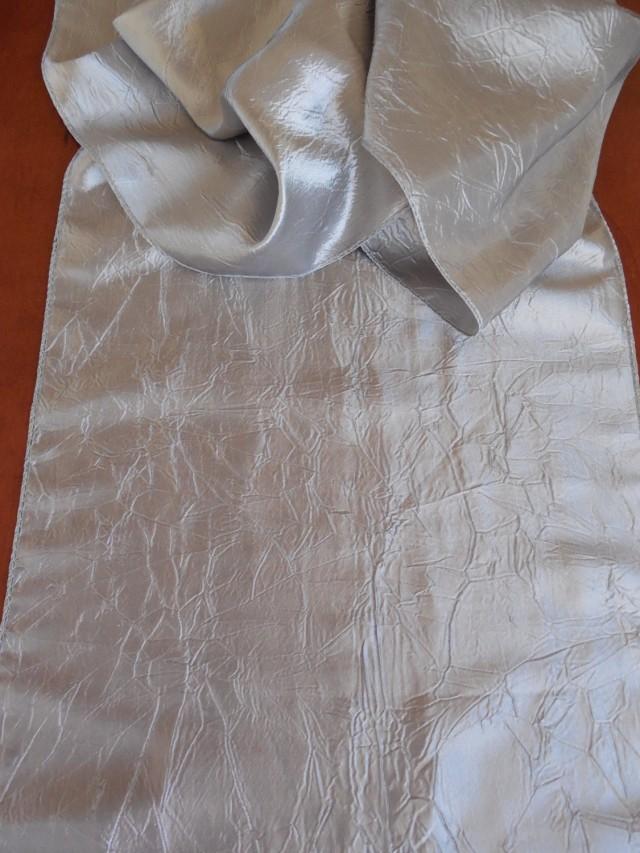 Silver Table Runner Wedding Table Runner Elegant Soft Shiny Bridal