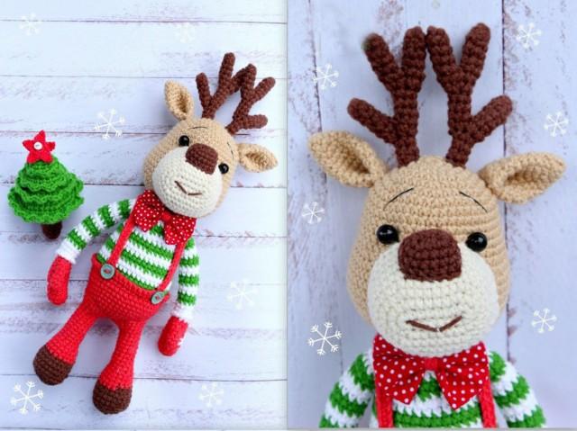 christmas deer plush