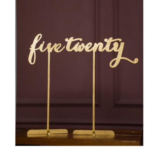 15 Freestanding Gold Table Numbers. Wedding Numbers. Table Numbers. FREE Cake Topper.Shipping