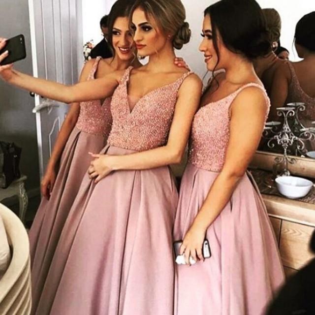 elegant long bridesmaid dresses