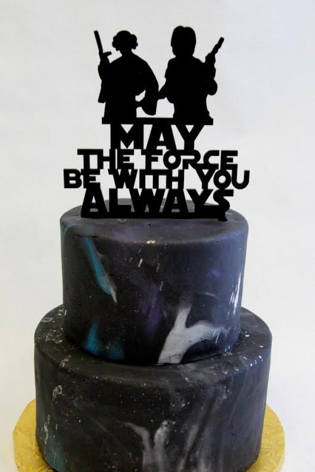 Mr Mrs Star Wars Themed Wedding Cake Topper Cake Toppers Wedding