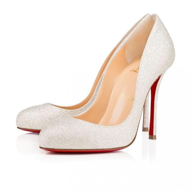ivory glitter heels