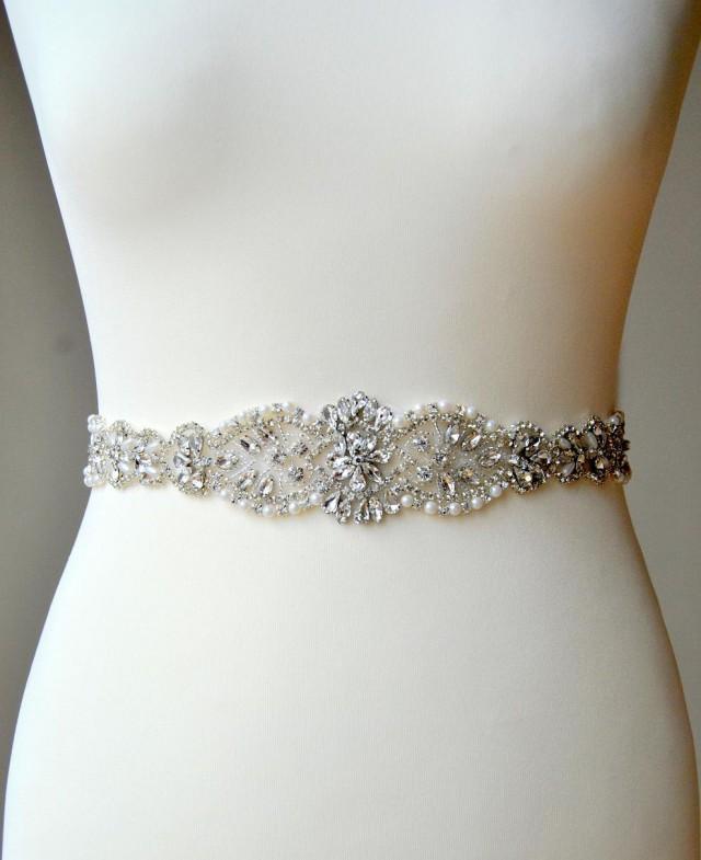 Crystal Luxury Bridal Sash,Wedding Dress Sash Belt, Rhinestone Sash ...