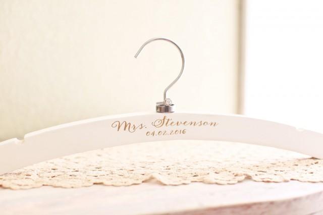 Mrs Hanger Bridal Hanger Personalized Bride Hanger Wedding Dress Hanger Bride Wedding Dress 8241