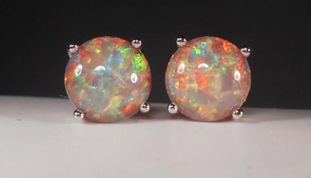 mexican opal earrings