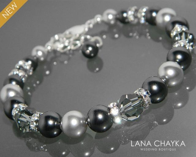 gray pearl bracelet