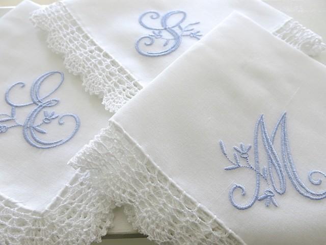 monogrammed cotton handkerchiefs