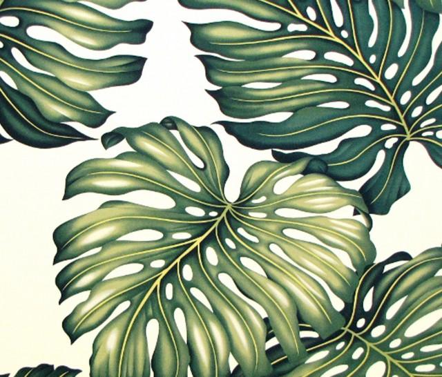 Upholstery Fabric, Monstera Leaf, Tropical Bedding Pillows Fabric
