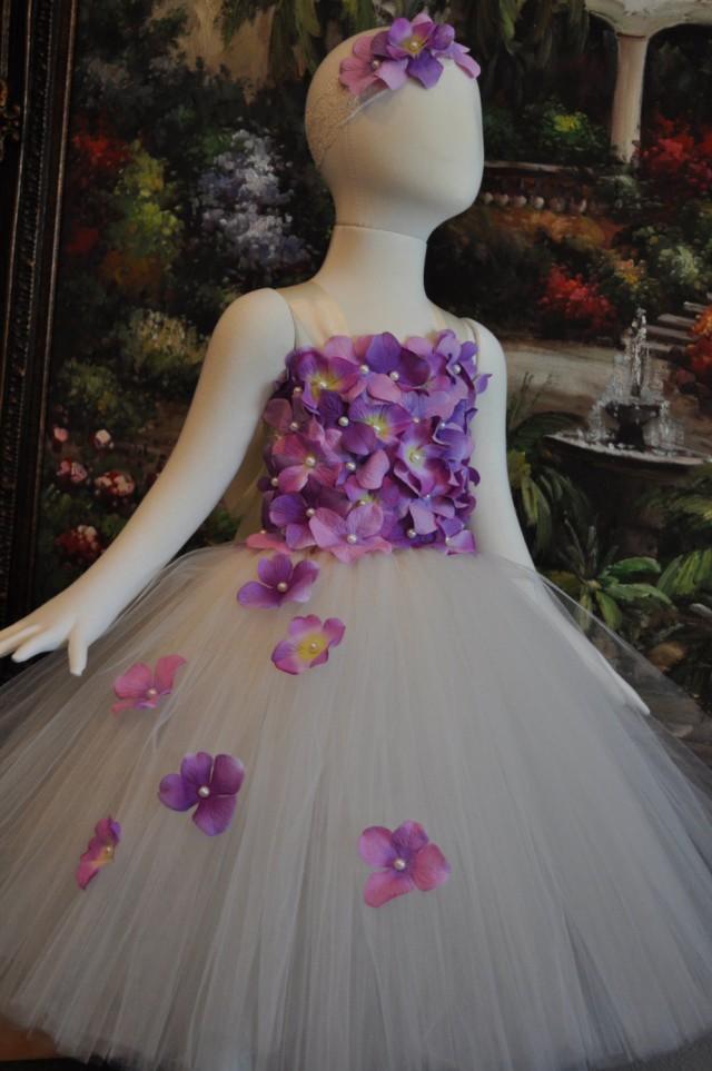 Special Occasion Dress, Purple Lavender Flower Girl Dress, Infant