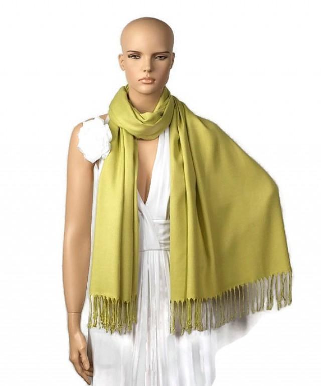 Olive Green Shawl, Wedding Shawl, Olive Green Pashmina, Bridesmaid