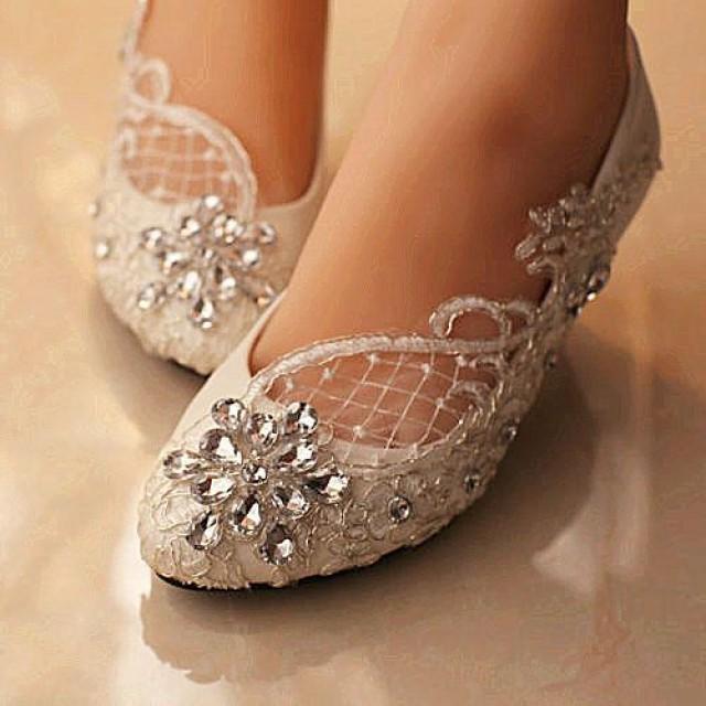 ivory crystal wedding shoes