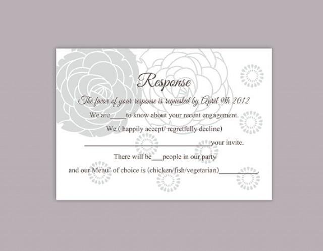 DIY Wedding RSVP Template Editable Word File Instant Download Rsvp 