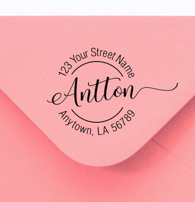 Personalized Self Inking Return Address Stamp Self Inking Address Stamp Custom Rubber Stamp