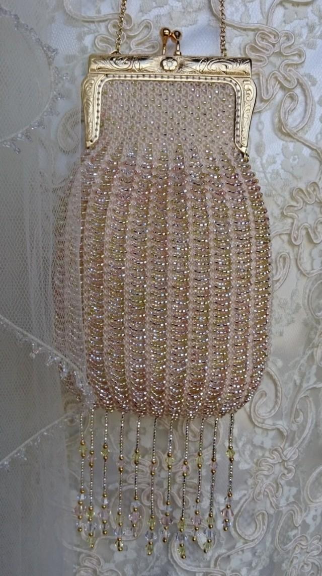 Sale - Wedding Purse, Beaded Bridal Purse, Unique Bridal Purse, Bead 