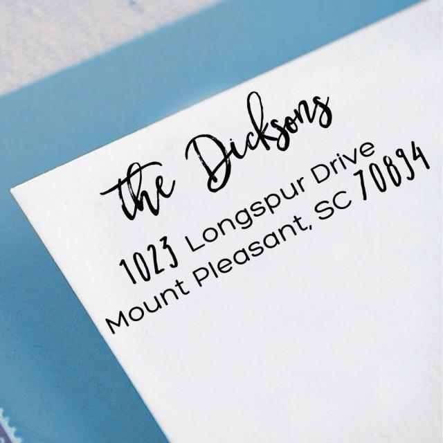 Custom Return Address Stamp Personalized Family Rubber Ink Personalized Family Address Rubber Ink