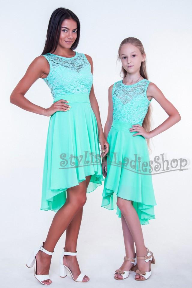 Mint Bridesmaid Dress Lace Bridesmaid Dress Chiffon Bridesmaid
