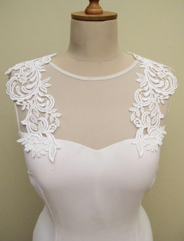 lace applique straps