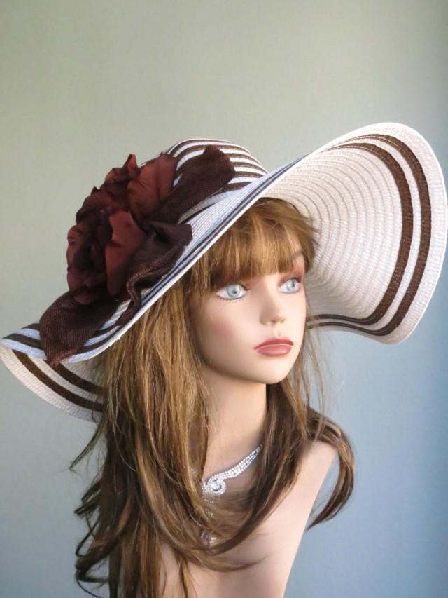 wedding hat brown