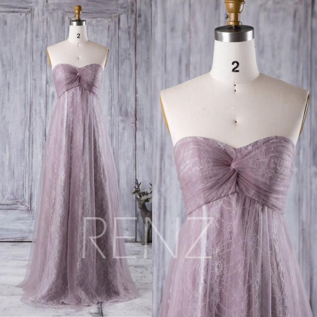 dusty purple wedding dress