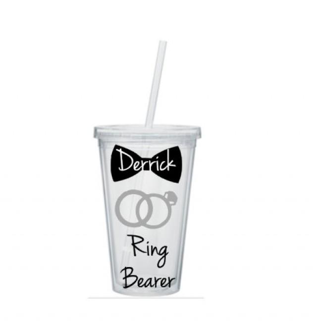 Ring Bearer Tumbler, Ring Bearer Cup, Ring Bearer Gift, Personalized