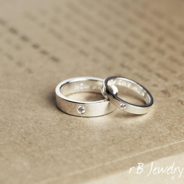 Matching Promise Rings His And Her Anniversary T T For Couples