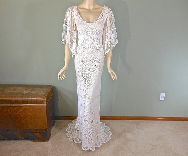 Sale 30 Off Romantic Boho Wedding Dress Bohemian Wedding Dress