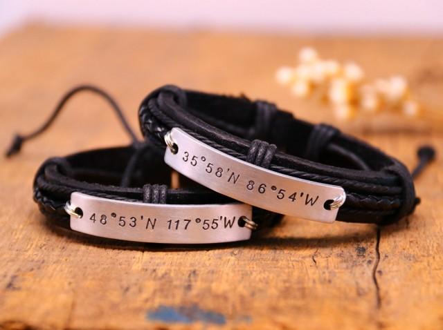 Fathers day engraved hotsell bracelet