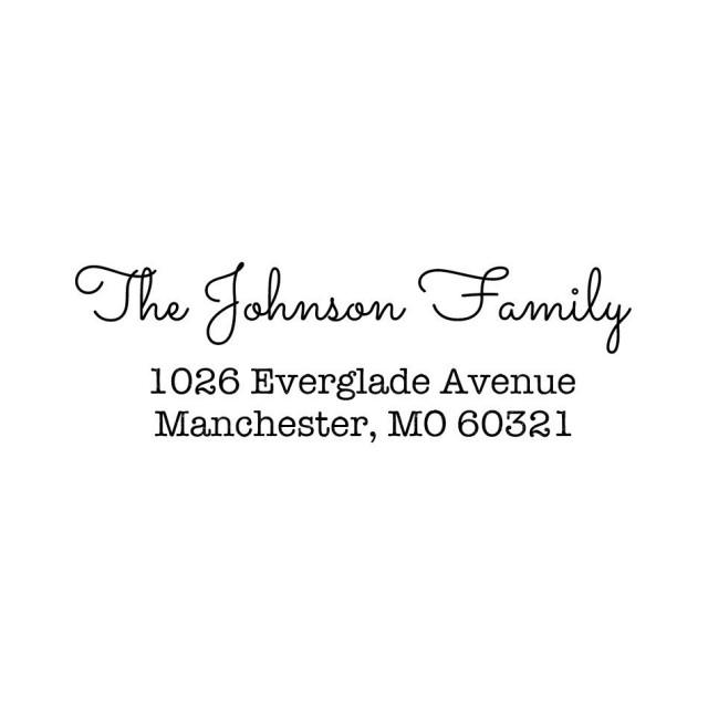 CUSTOM ADDRESS STAMP Return Address Stamp, Personalized Address Stamp
