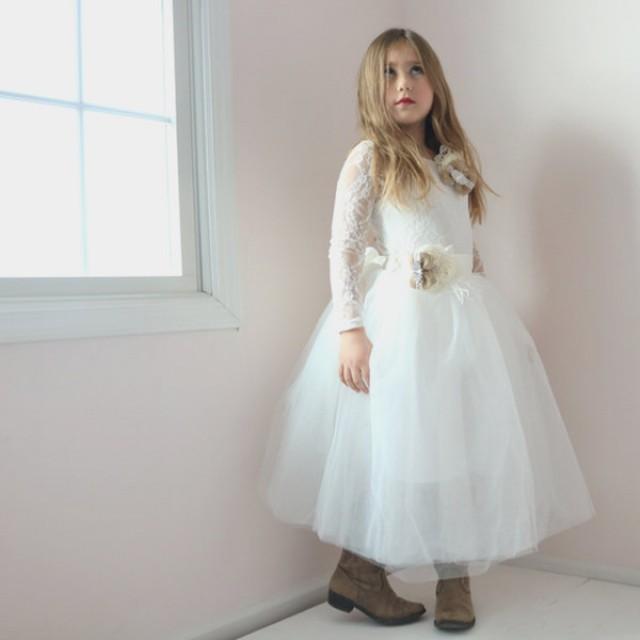 flower girl lace leotard