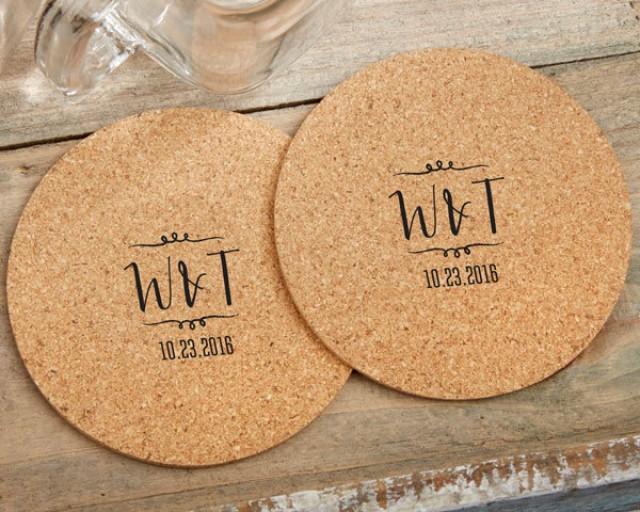 36 Personalized Round Cork Coasters Vineyard 2624897 Weddbook