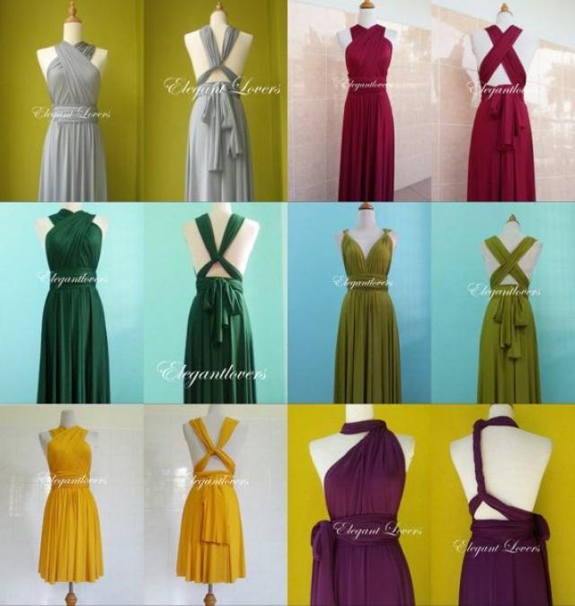 Wedding Dress Bridesmaids Dress Infinity Dress Wrap Dress