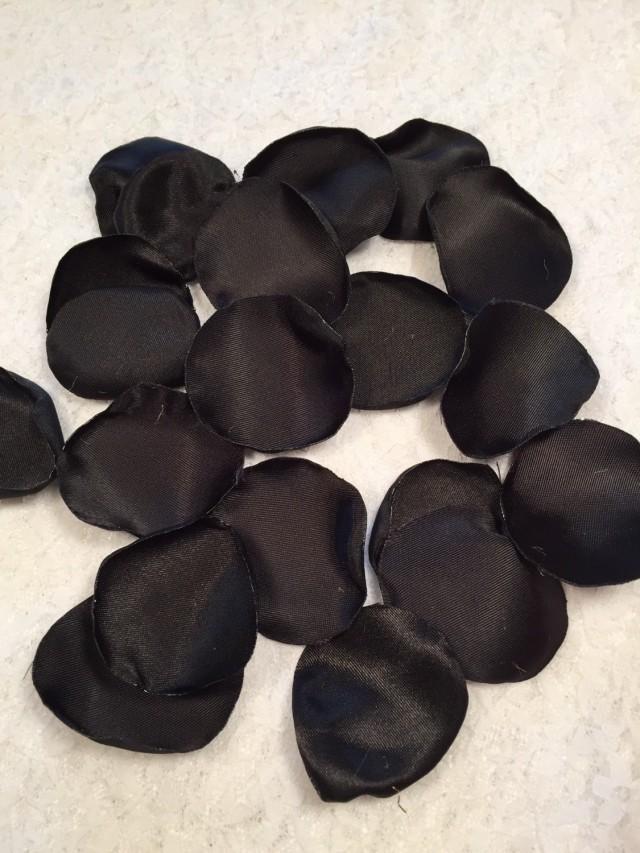 Black Rose Petals/Wedding Rose Petals/Flower Girl Rose Petals/Gothic Wedding Rose Petals/Black