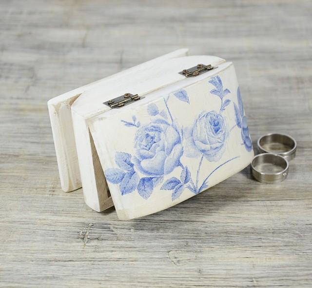 blue wedding ring box