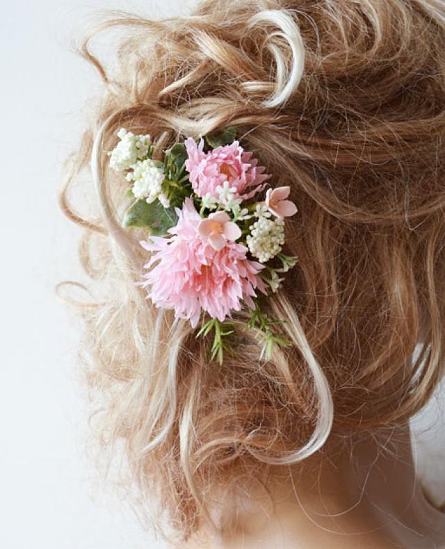 flower hair pieces for bridesmaids