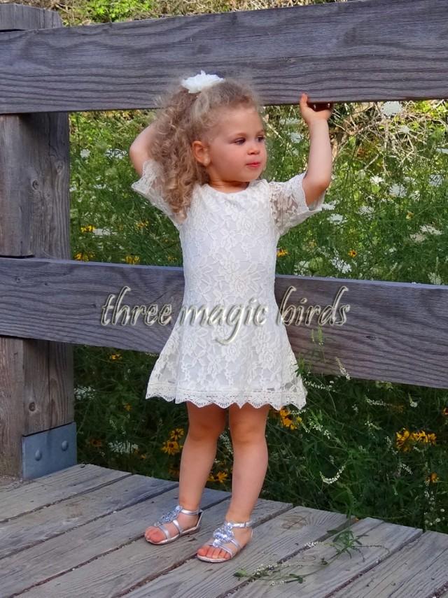 Christmas And New Year Sale Flower Girl Lace Dress Communion Birthday Fall Rustic Wedding Country Flowergirl Beach Bridesmaid Junior Boho 2629656 Weddbook