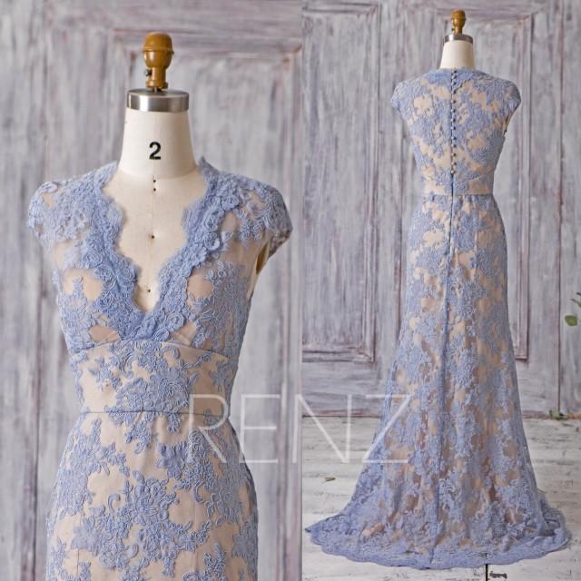 steel blue evening gown