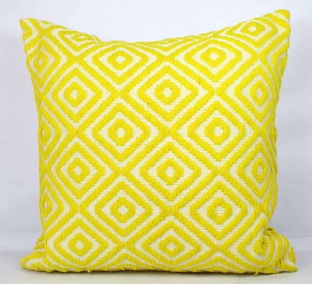 lemon print pillow