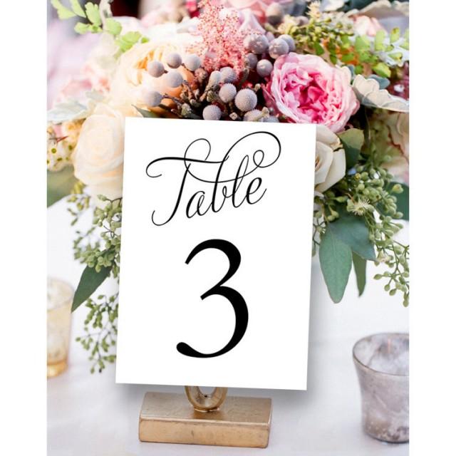 Fancy Table Numbers 1-30, Wedding Table Number, Printable Wedding