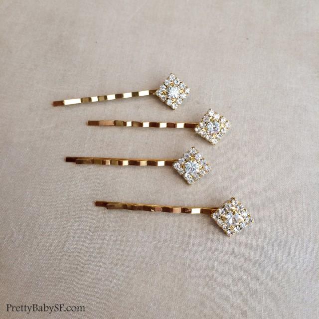 real diamond hair pins