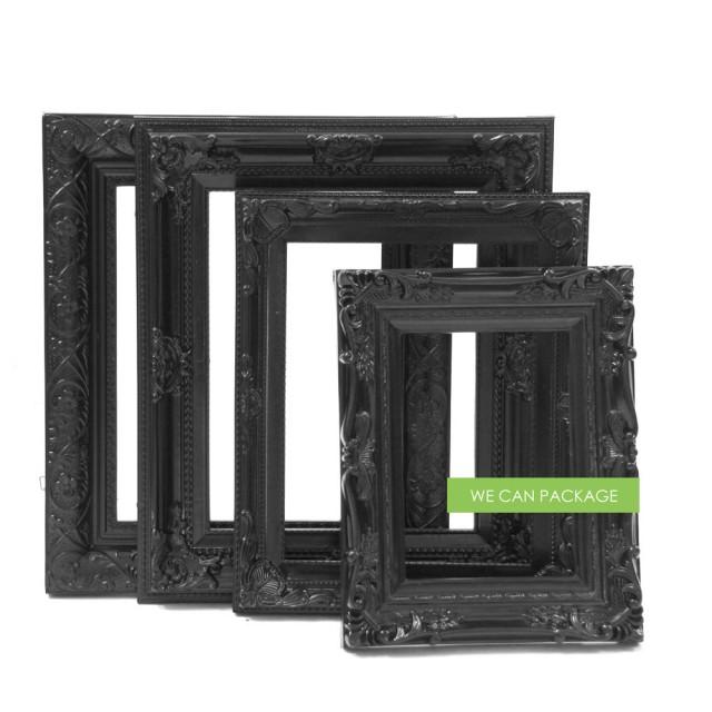 Black Picture Frames Wedding Frames & Gothic Photo Frames Set Of 4