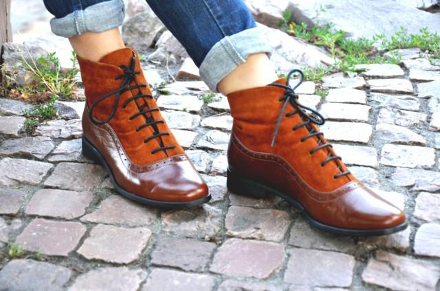 lace up oxford boots women