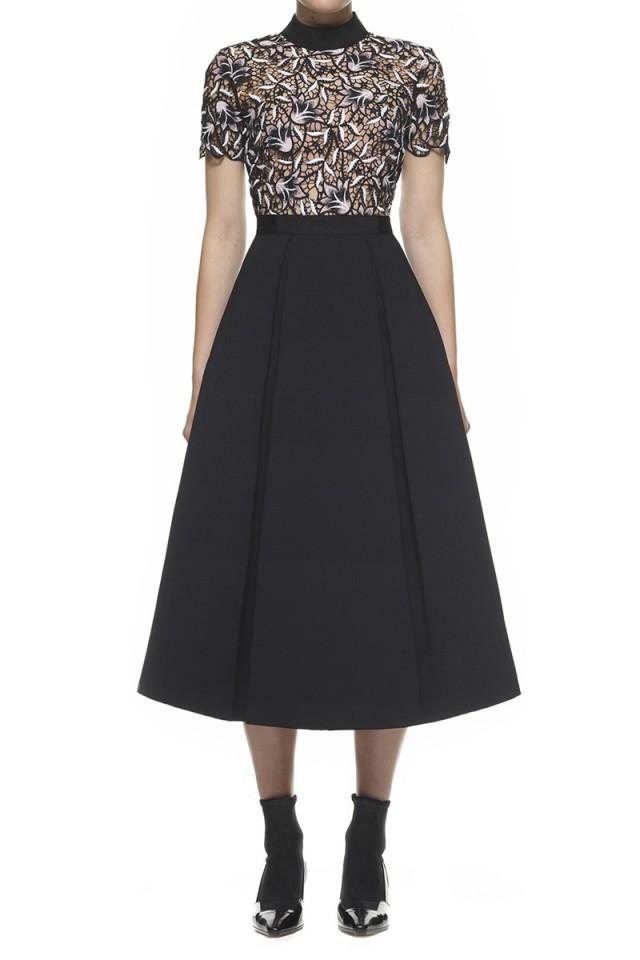 self portrait nightshade midi dress