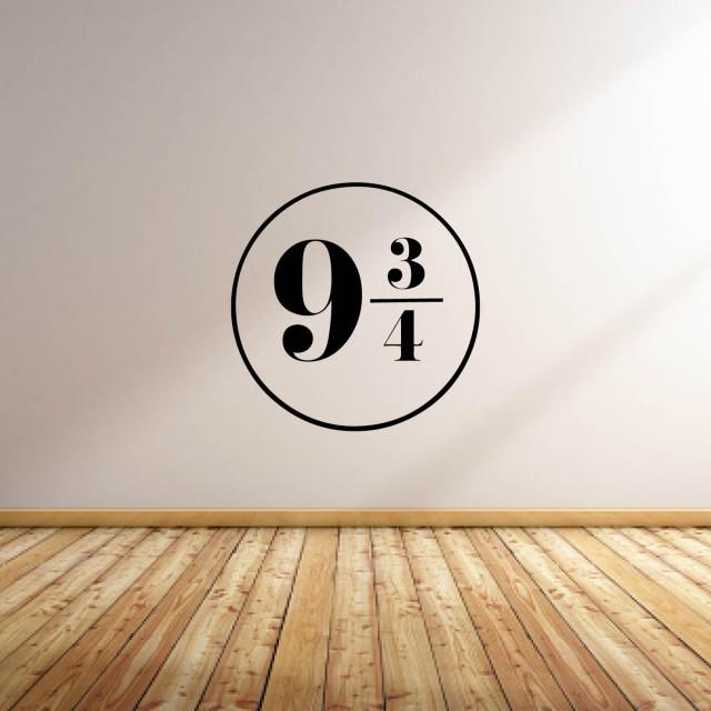 Vinyl Wall Word Decal Harry Potter 9 3/4 Decal Harry Potter Home